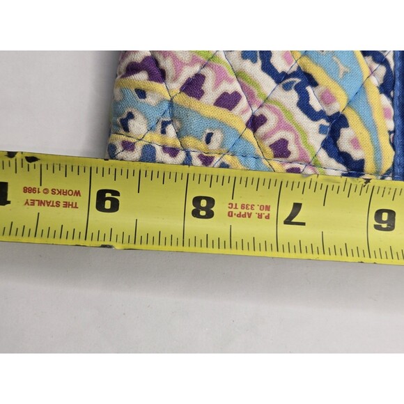 Vera Bradley Capri Blue Brush,  pencil or Makeup Case - Picture 7 of 9